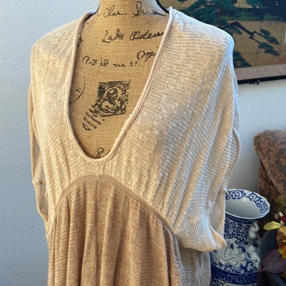 Free People “Storm Clouds” knit weave pullover top - Picture 4 of 13